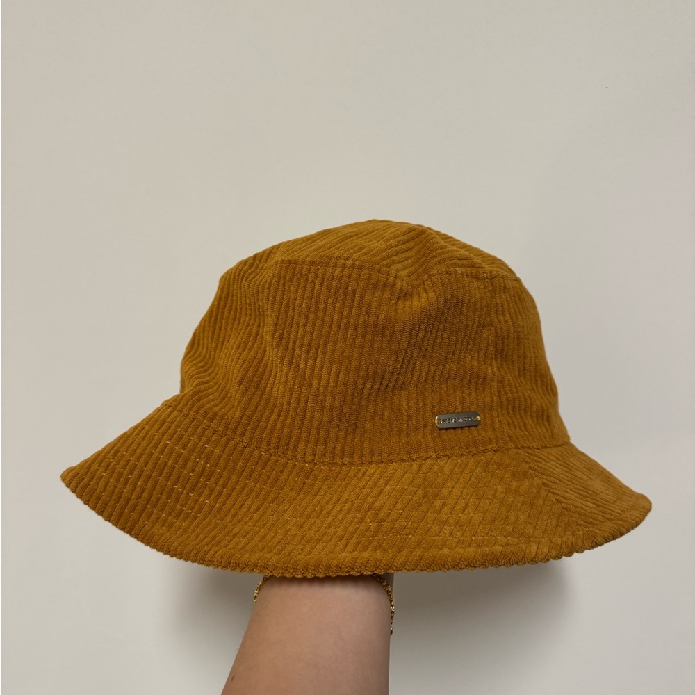 Steve Madden Mustard Corduroy Bucket Hat
